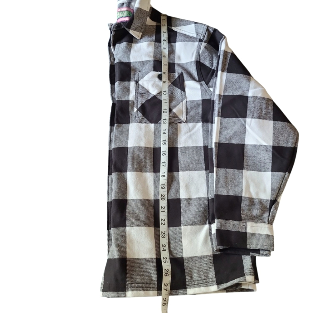 Women's Empyre Brand Heavy Weight Organic Cotton Plaid Flannel Unisex Medium - Picture 11 of 12